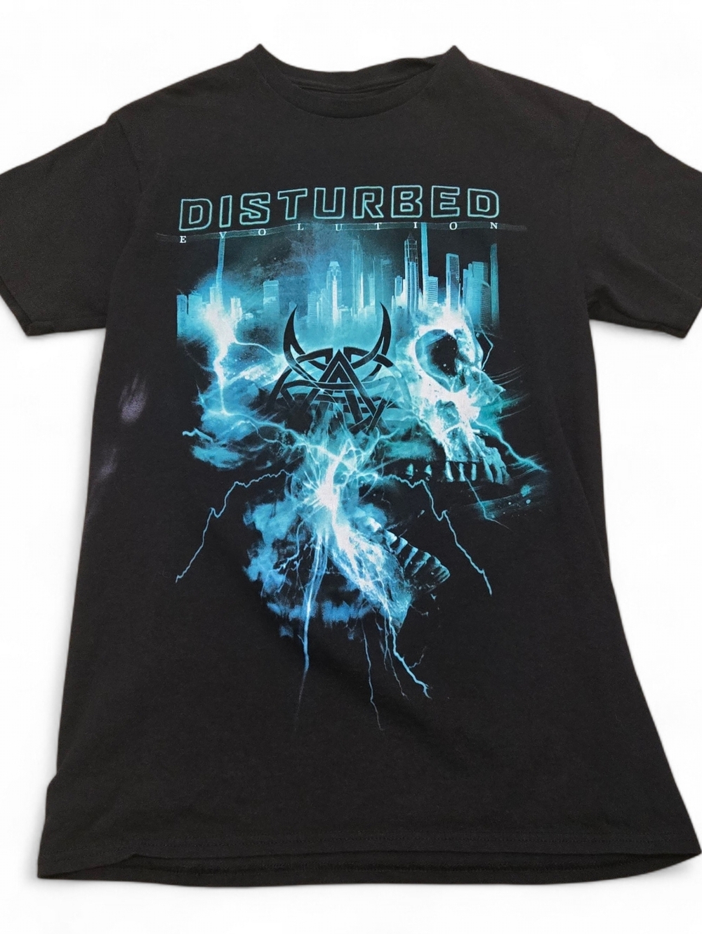 DISTURBED - EVOLUTION TOUR 2019 Concert Tour Black T-Shirt Rock Metal Size Small